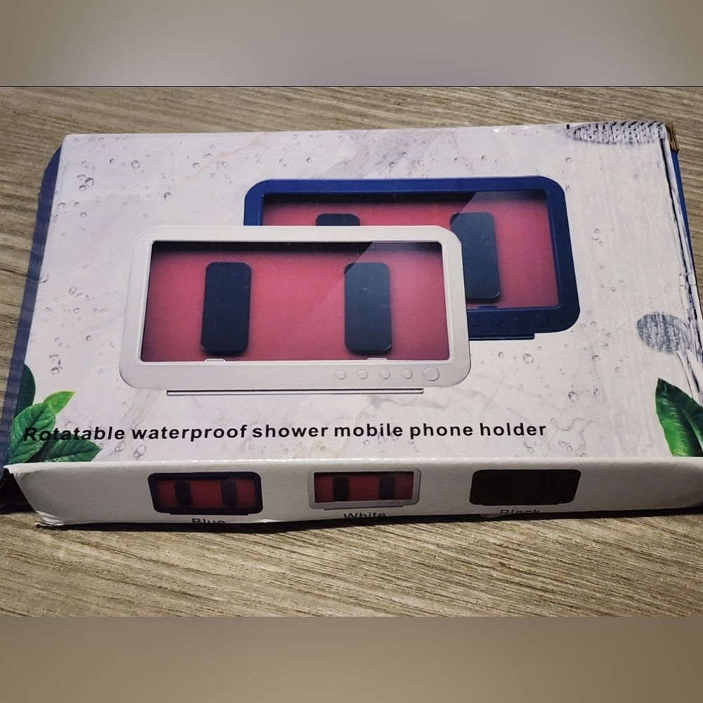 Waterproof Shower Mobile Phone Holder Rotates New White Cell Phone